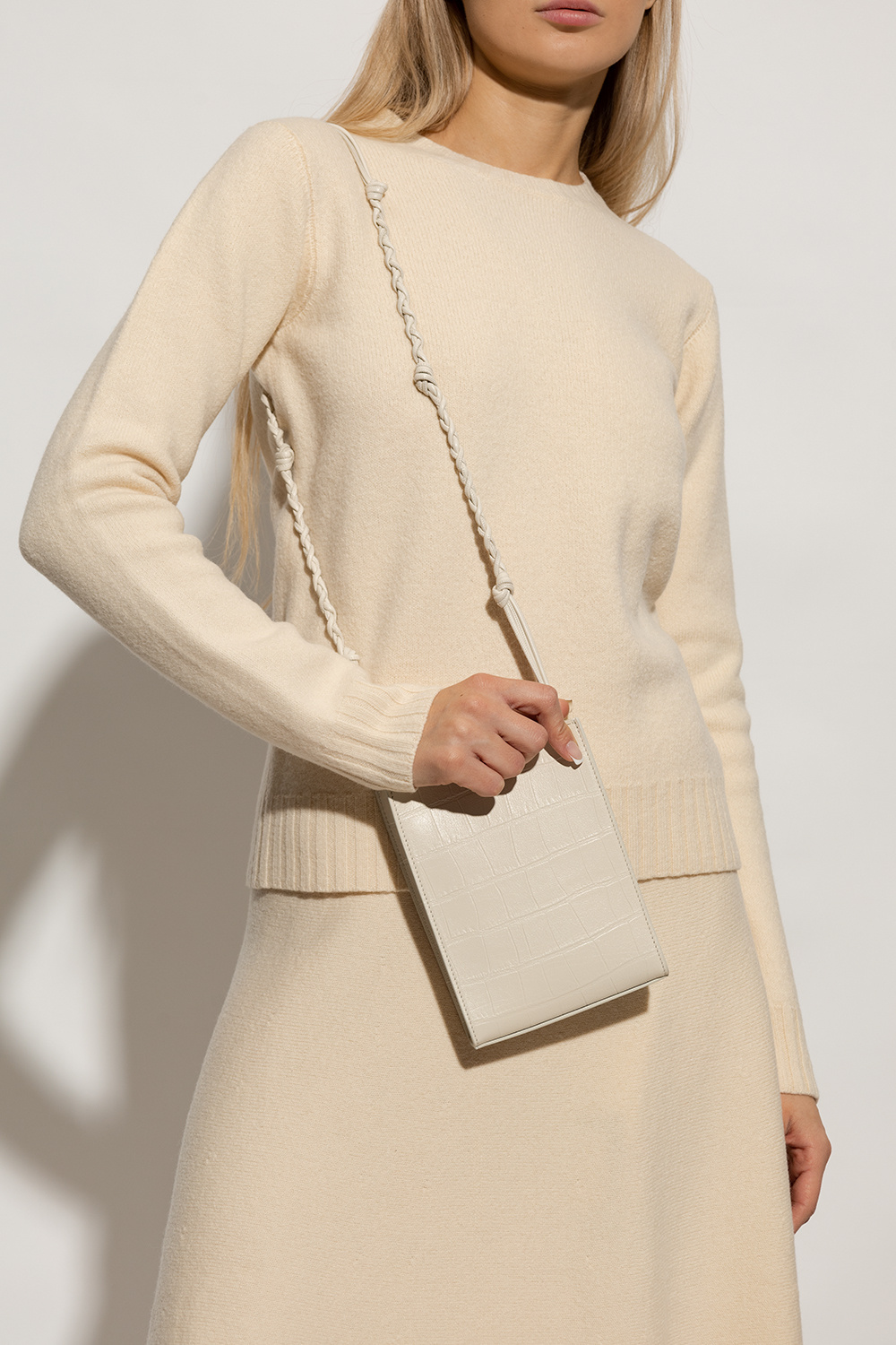 Cream 'Tangle Small' shoulder bag JIL SANDER - GenesinlifeShops